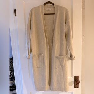 Loft Open Front Cardigan Duster Size M